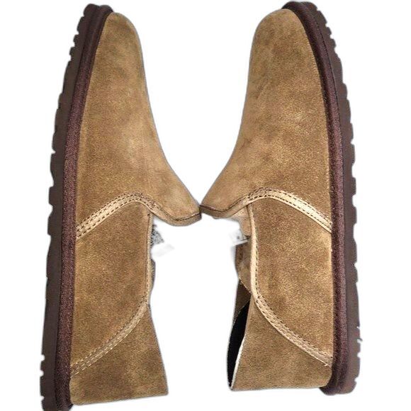 UGG Men's Cooke Dark Chestnut Suede & Wool Collapsible Heel Loafer Size 7, NIB - Picture 5 of 12